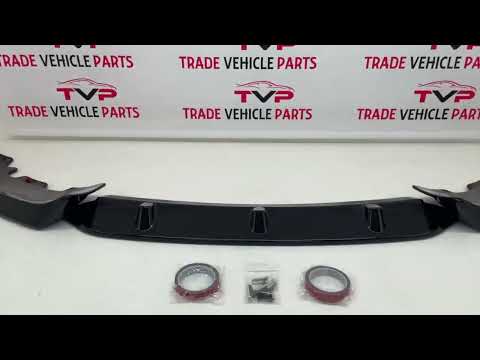 Fits BMW X6 G06 2019-2022 Front Bumper Splitter Lip Spoiler Diffuser Gloss Black video