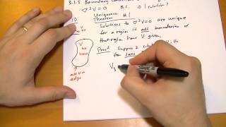 3.1.5 Boundary Conditions and Uniqueness Theorems