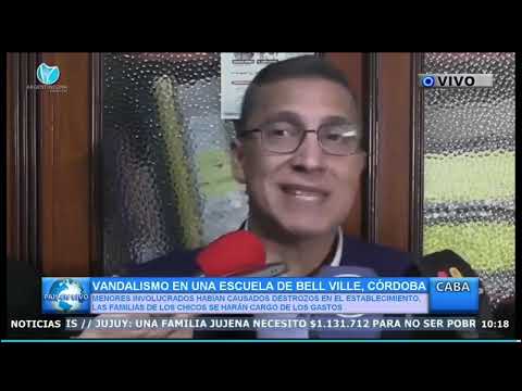 VANDALISMO EN UNA ESCUELA DE BELL VILLE CORDOBA