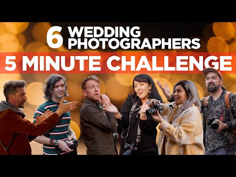 6 wedding photographers - 1 couple - 5 minute CHALLENGE in Glasgow