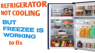 Refrigerator Not Cooling but Freezer Is Working to Fix