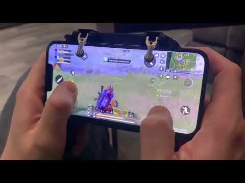Игровой геймпад триггер джойстик для телефона кулер на смартфон радиатор охлаждения на игру в 6 пальцев - фото 1 - id-p2788574870