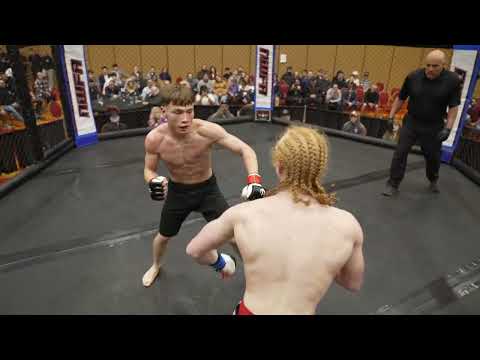 Ezra Blosfield vs Marcus Rowley in a flyweight mma bout