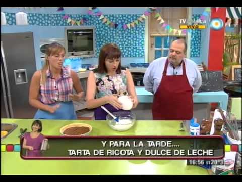 Tarta de dulce de leche y ricota