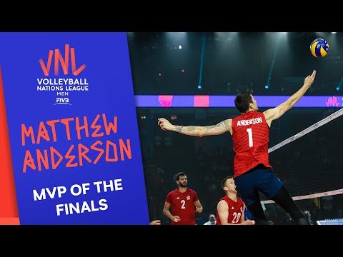 Волейбол Matthew Anderson — Best Opposite Spiker and MVP of the Finals | Volleyball Nations League 2019