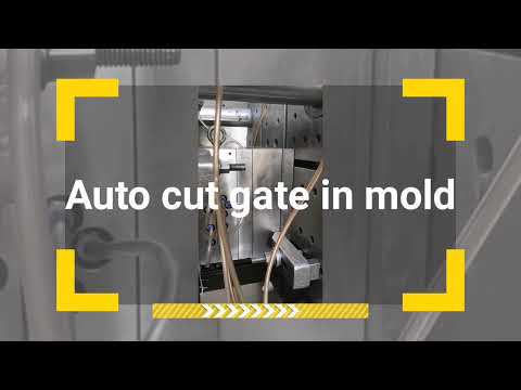 Ice cream spoon mold production-auto cut gate in mold