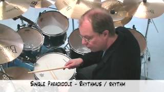 Modul 35 Schlagzeug lernen deutsch Paradiddle 1