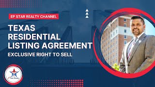 Texas Residential Real Estate Listing Agreement- Exclusive Right to Sell