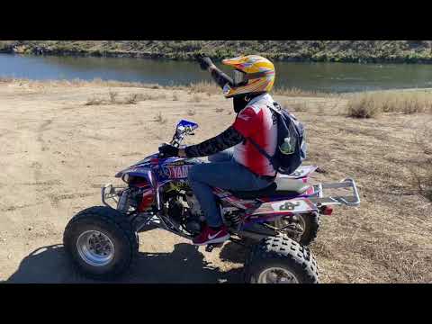 Calando la yfz en la presa de Tijuana