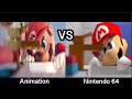 ️Super Mario Bros Movie But Nintendo 64 Scene Comparison ️