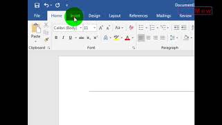 3 Cara membuat Garis Horizontal / Lurus di Microsoft word