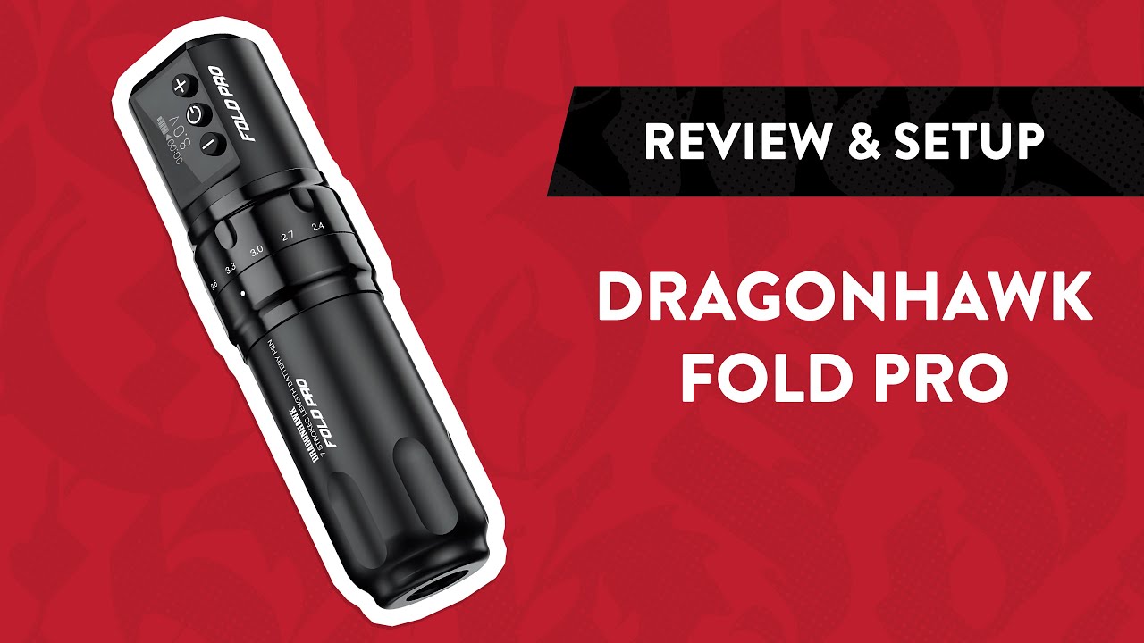 Dragonhawk Fold Pro Wireless Tattoo Machine | Review & Setup