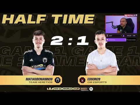 CM EDSON vs MATIAS BONANNO - FIFA WORLD CUP 2022  - PRÓ X PRÓ - CM E-SPORTS X TEAM HERETICS