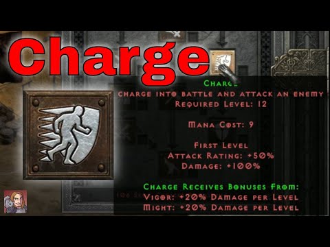 D2R Skills & Abilities - Charge, Combat Skills (Paladin)