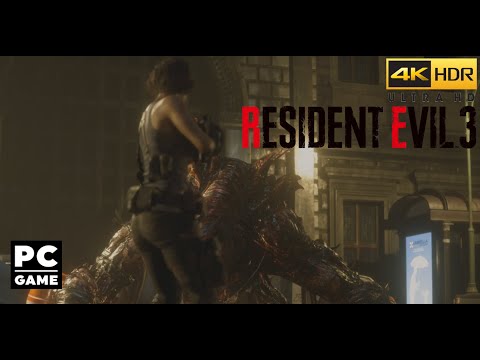 Re 3 Remake Gameplay PC | Nemesis Fight 2nd Form! [4K HDR 60 ] #ps5