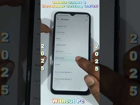 Infinix Smart 6 Developer Options Enable/disable 2025 || Infinix Smart 6 Developer Setting on/off