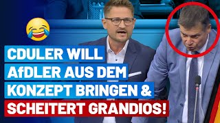 Zwischenfrage geht nach hinten los, Rene Springer kontert CDUler perfekt.- AfD-Fraktion im Bundestag