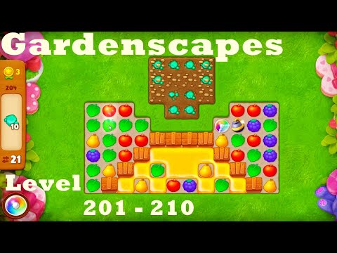 Gardenscapes Level 201 - 210 HD Walkthrough | Gameplay | ios | Android | pc game