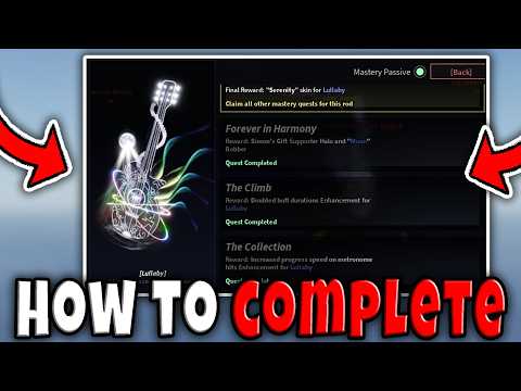 How to COMPLETE LULLABY ROD MASTERY in FISCH Roblox