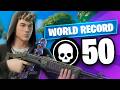 50 KILLS IN FORTNITE RELOAD WORLD RECORD