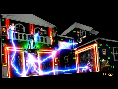 Someone Turned Their House Into A Full-On 'Ghostbusters' Halloween Light Show, And It's A Paranormal Visual Extravaganza