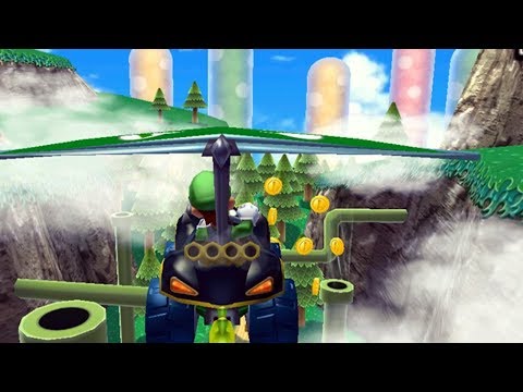 Mario Kart 7 - Flower Cup 100cc (Luigi Gameplay)