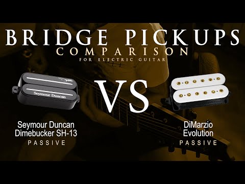 Seymour Duncan DIMEBUCKER SH-13 vs DiMarzio EVOLUTION - Bridge Guitar Pickup Comparison Tone Demo