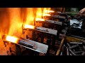 Huge bolt mass production process. Amazing Korean old metal factory