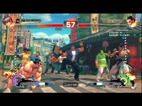 AceUnlimited (Guy) Vs robeLLious (E.Honda) SSF4 AE Ranked Matches - PSN