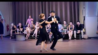 Sebastian Jimenez Joana Gomes dancing Yunta de Oro in Kyiv Art Prichal Gallery July 2021