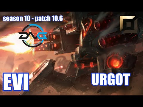 【韓国サーバー/GM/ソロキル】DFM EVI アーゴット(Urgot) VS T1 Wooje ルシアン(Lucian) TOP - Patch10.6 KR Ranked【LoL】