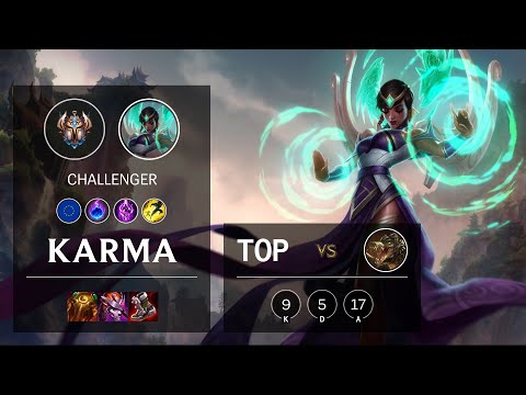 Karma Top vs Renekton - EUW Challenger Patch 10.25b