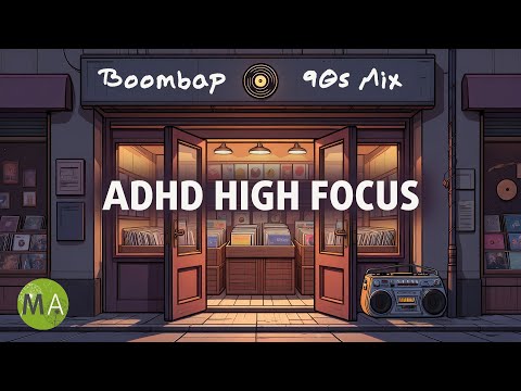 Sharp Focus for ADHD Brains | 90s Hip-Hop | ADHD High Focus Support