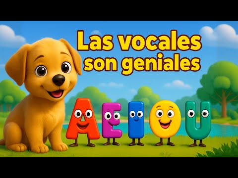 🎵🌈APRENDE 🌟las VOCALES 🅰️con los ANIMALES ✨🐶 | 🌈 La Super Panda Kids🎵