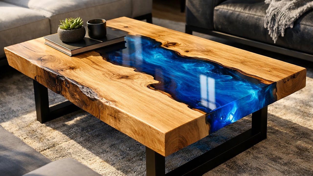 Building a Stunning Lava River Coffee Table | Epoxy Resin DIY