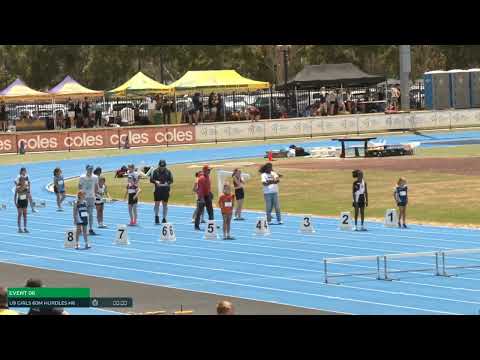 Girls U09 60m Hurdles Heat 6: 2025/26 State Combined Event Championships