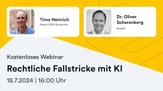 Rechtliche Fallstricke bei KI - Interview mit Anwalt Dr. Oliver Scherenberg - dogado GmbH