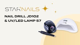 Sada STARNAILS Nail Drill JD102 & UV/LED Lamp S7 - bruska na nehty s UV lampou