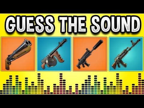 Guess The GUN Sound In FORTNITE BATTLE ROYALE! - Fortnite Quiz #2