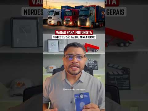 VAGAS PARA MOTORISTA CARRETEIRO - @alomotoristaempregos