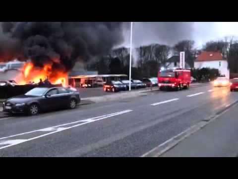 Brand i autoværksted i Faaborg