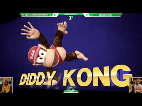 EVAC 2/6/17 - Smash 4 - ESG Aha (Toon Link) vs Ghost (Diddy Kong) - Winners Finals
