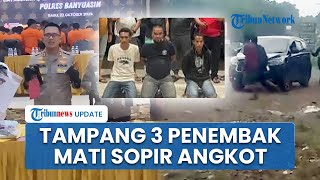 Tampang 3 Penembak Mati Sopir Angkot di Banyuasin gegara Cekcok, Pelaku Lesu Diringkus Polisi