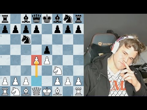 Magnus shows how to play the Scotch opening in 2023
