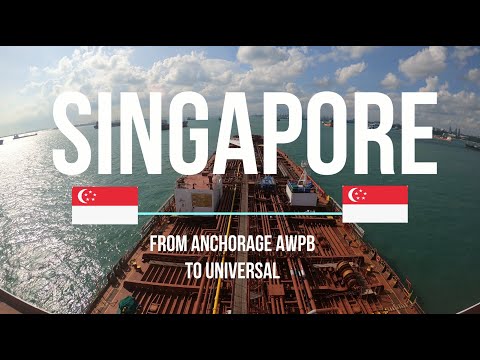 Singapore Port Maneuvering ⚓ | From AWPB Anchorage to Universal Terminal | GoPro Time-Lapse 4K