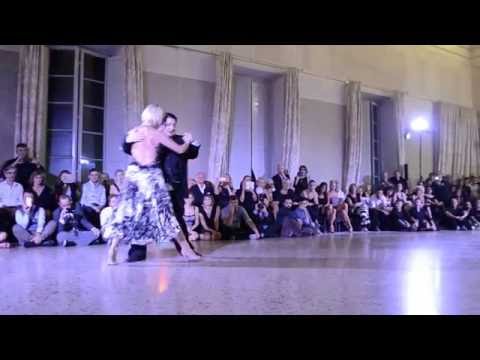  Aoniken Quiroga  and  Alejandra Mantinan  are  dancing  at  Lucca Tango Festival  in  2016