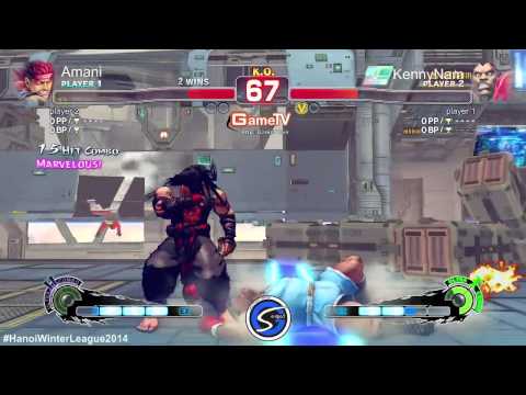 Hanoi Winter League 2014 - Winner Bracket Top 4- Ibuki, Balrog (Kenny Nam) vs Evil Ryu, Hugo(Amoni)