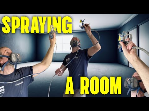 Spray a Room Using Graco QuickShot [& Graco 395] Airless Paint Sprayer