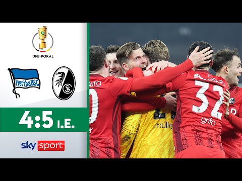Traum vom Finale zu Hause platzt dramatisch! | Hertha BSC - SC Freiburg | Viertelfinale | DFB Pokal