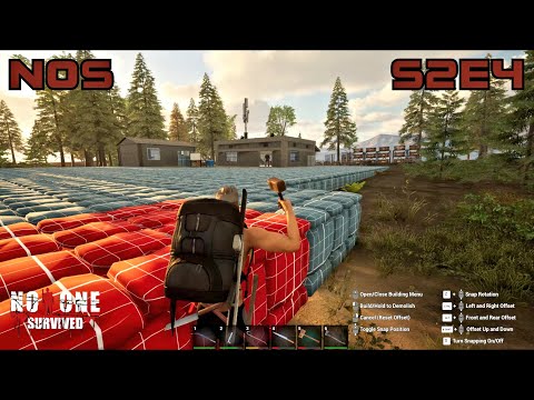 No One Survived 0.05.0 S2E4 Bag Surprise! Military Base Raid. Avoiding Mike.... Let's Play Solo EA
